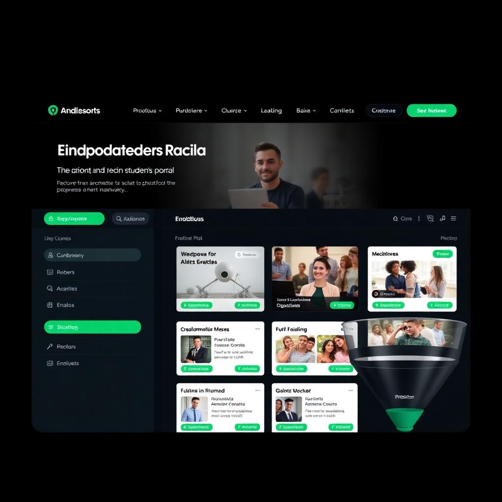 Sistema para faculdade com site de captação